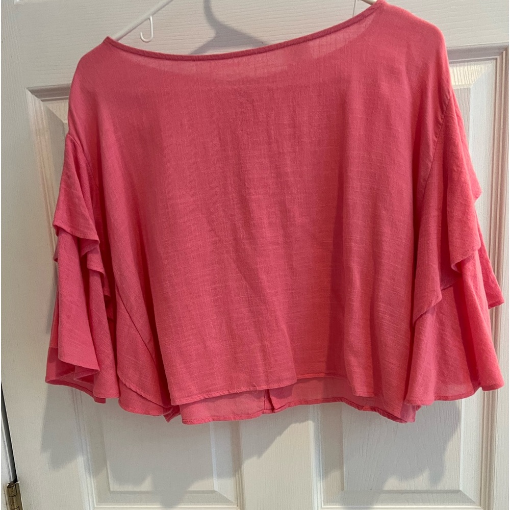 Anthropologie Pink Top -S